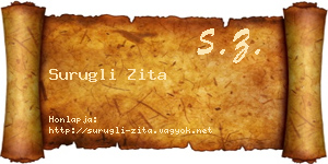 Surugli Zita névjegykártya